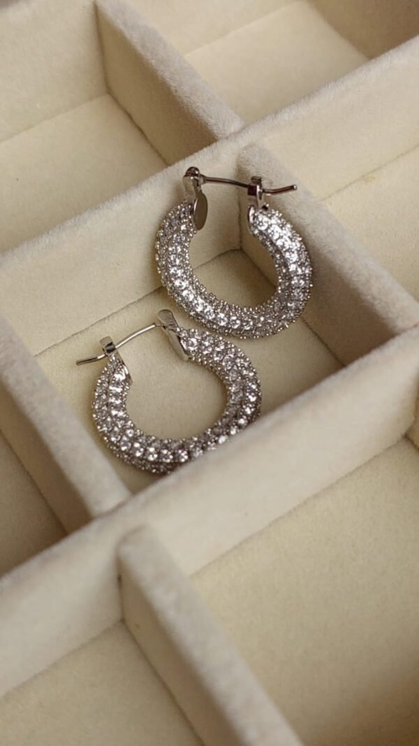 Large Silver Hoops