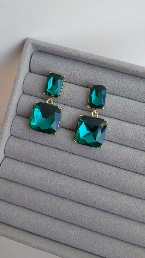 Emerald Dangle Earrings