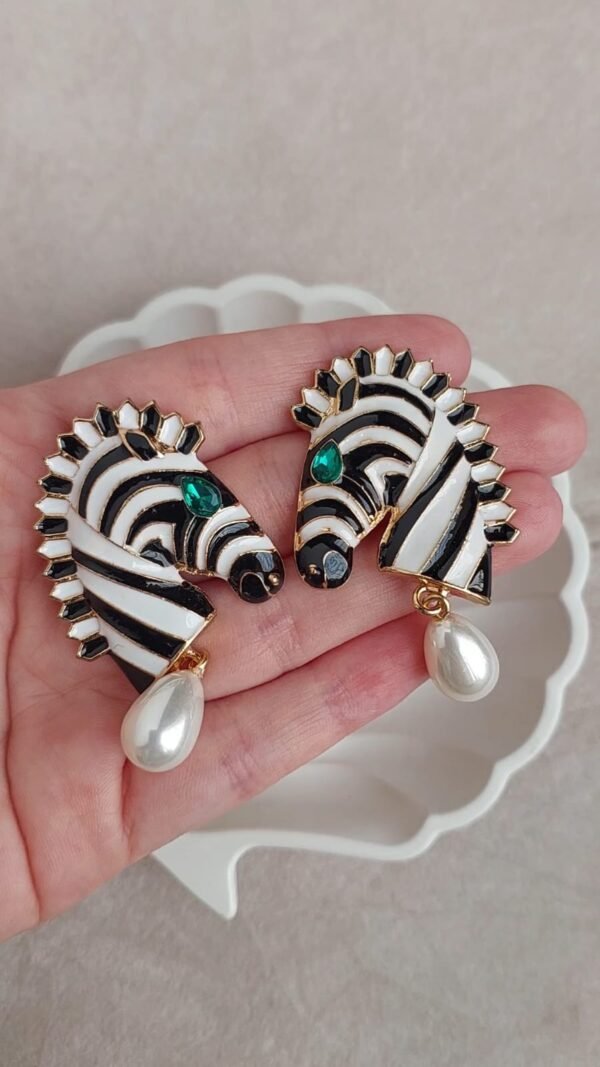 Zebra Earrings
